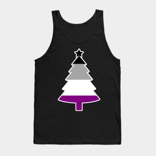 Christmas Tree LGBT Flag Asexual Tank Top